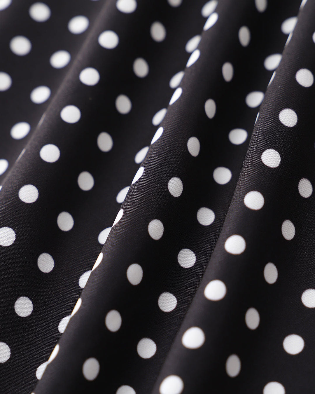 Black Polka Dot V-Neck Mini Dress